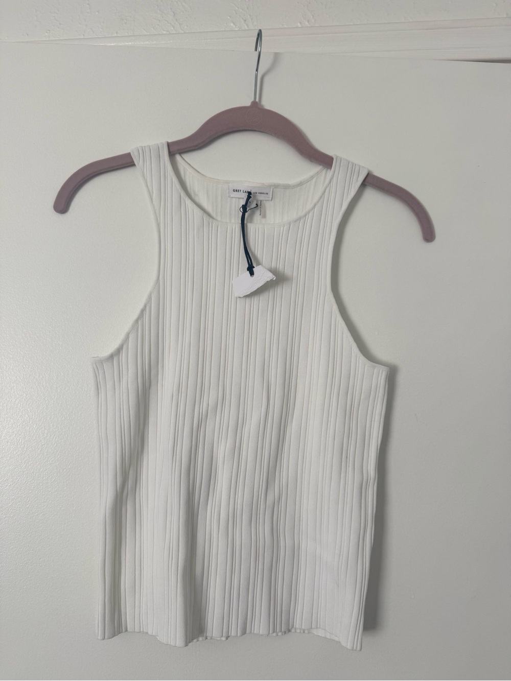GREY LAB Ribbed Racer Back Slick Tank - Picture 2 of 4